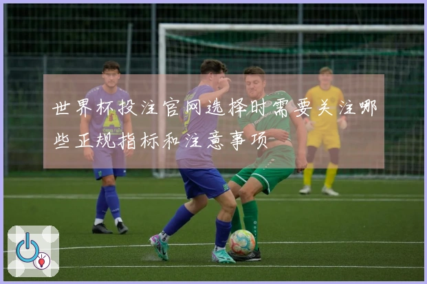 世界杯投注官网选择时需要关注哪些正规指标和注意事项