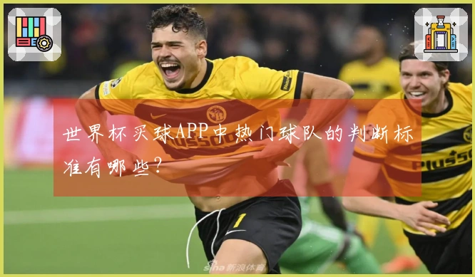 世界杯买球APP中热门球队的判断标准有哪些？